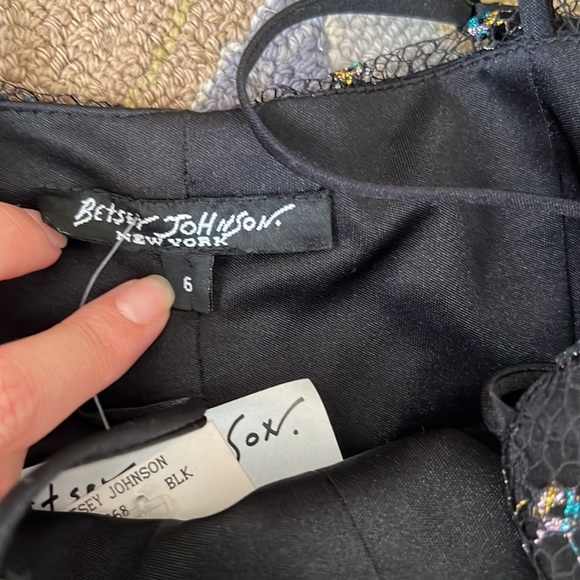 VINTAGE BETSEY JOHNSON BNWT NEW TULLE LACE PROM BARBIE MIDI DRESS XS S 0 2 4 - Picture 3 of 15